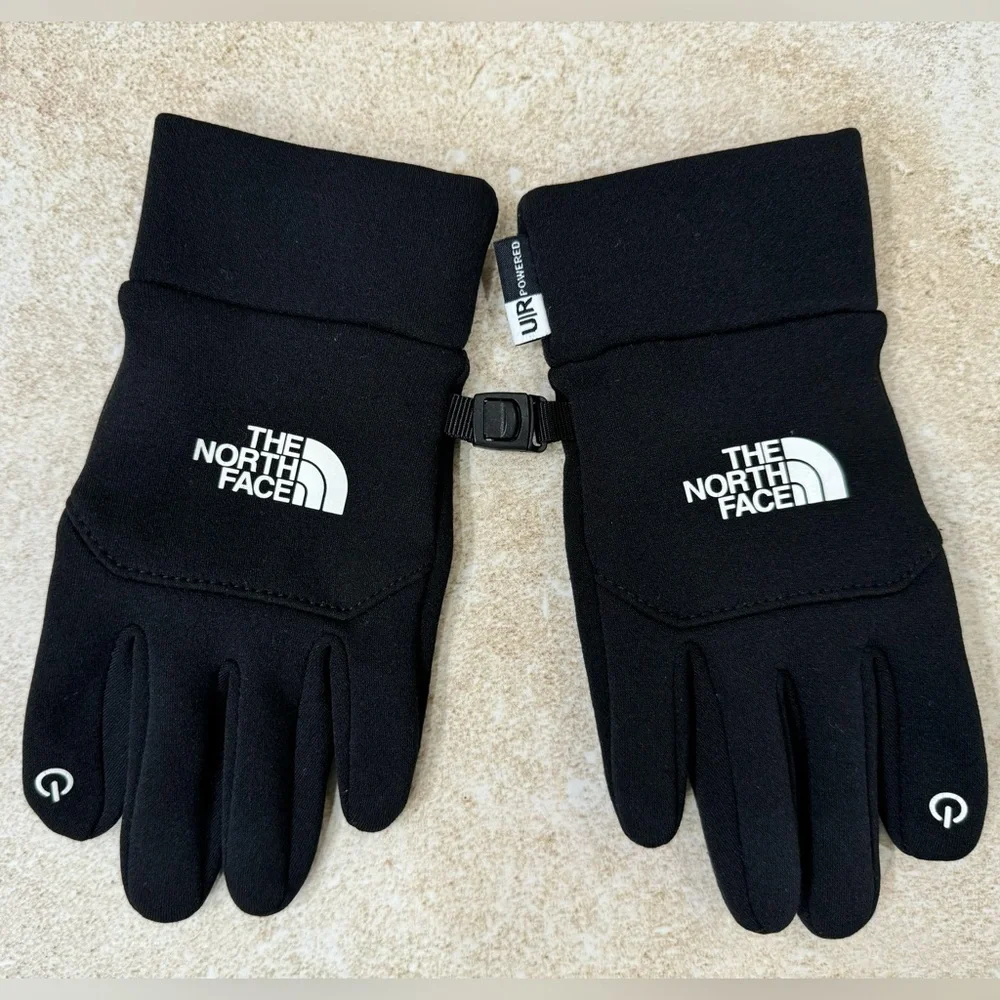 The North Face® Kids' Recycled Etip™ Gloves Size: Medium Color: Black/White